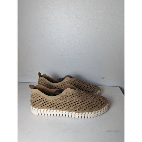ILSE JACOBSEN Tulip 139 Perforated Slip On Shoes Size 39 - Picture 3 of 11